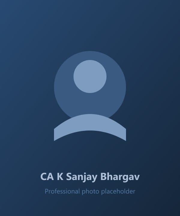 CA K Sanjay Bhargav, Chartered Accountant